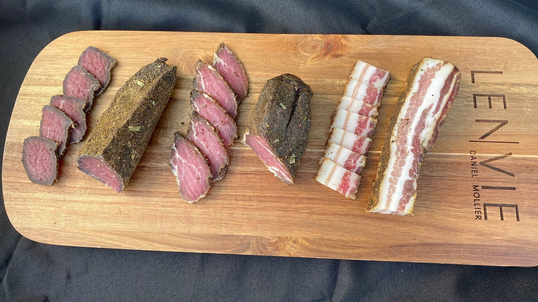 Bâtonnets de L'ENVIE "Viande séchée, filet mignon de porc séché, lard séché, coppa"