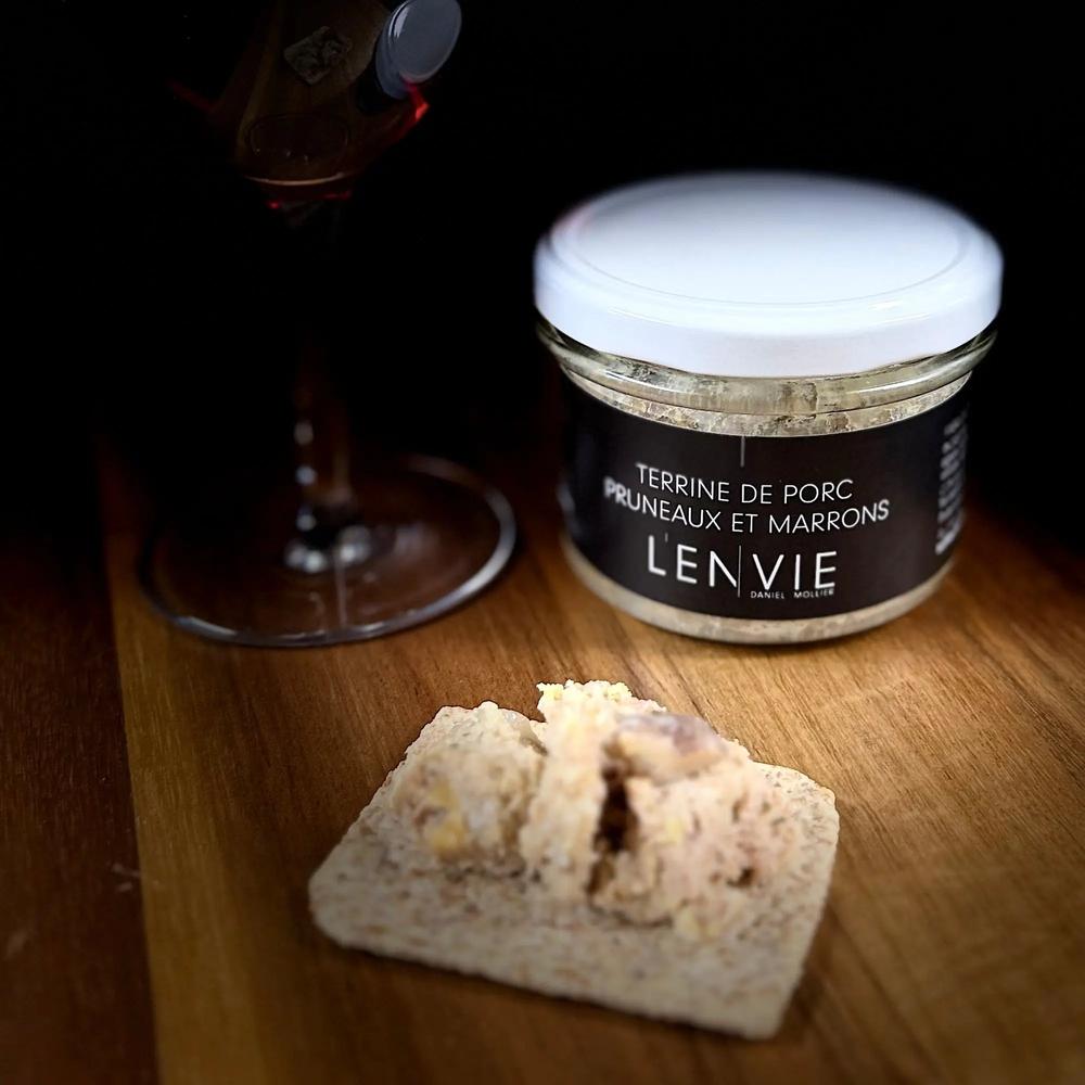 Terrine de porc aux pruneaux et marrons L'ENVIE